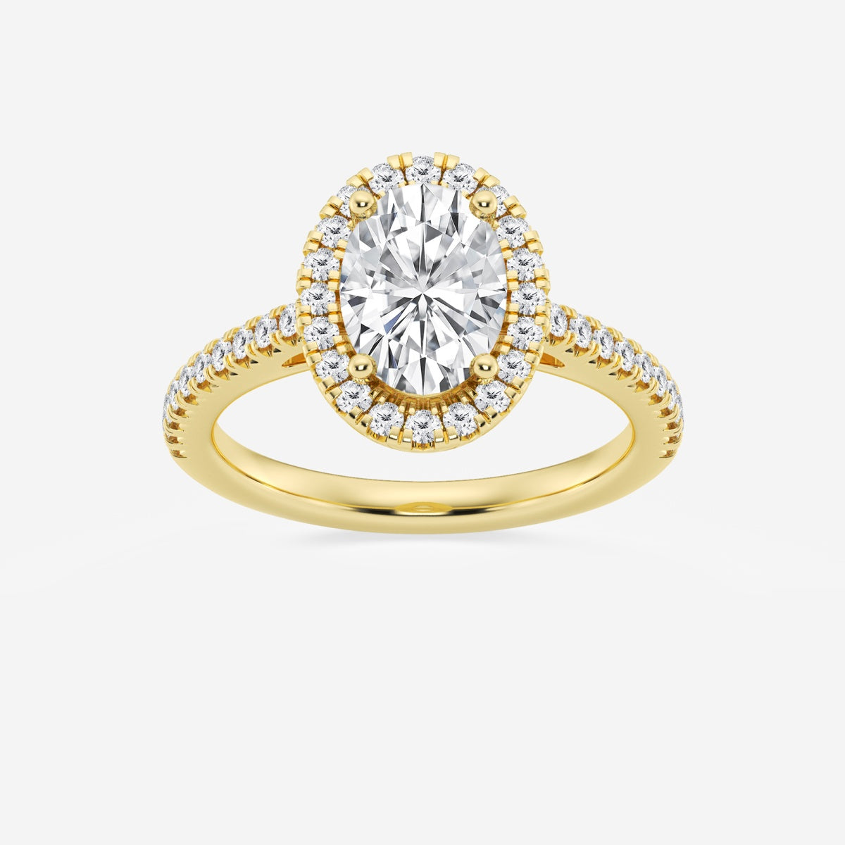 Savannah - French Pave Halo Engagement Ring