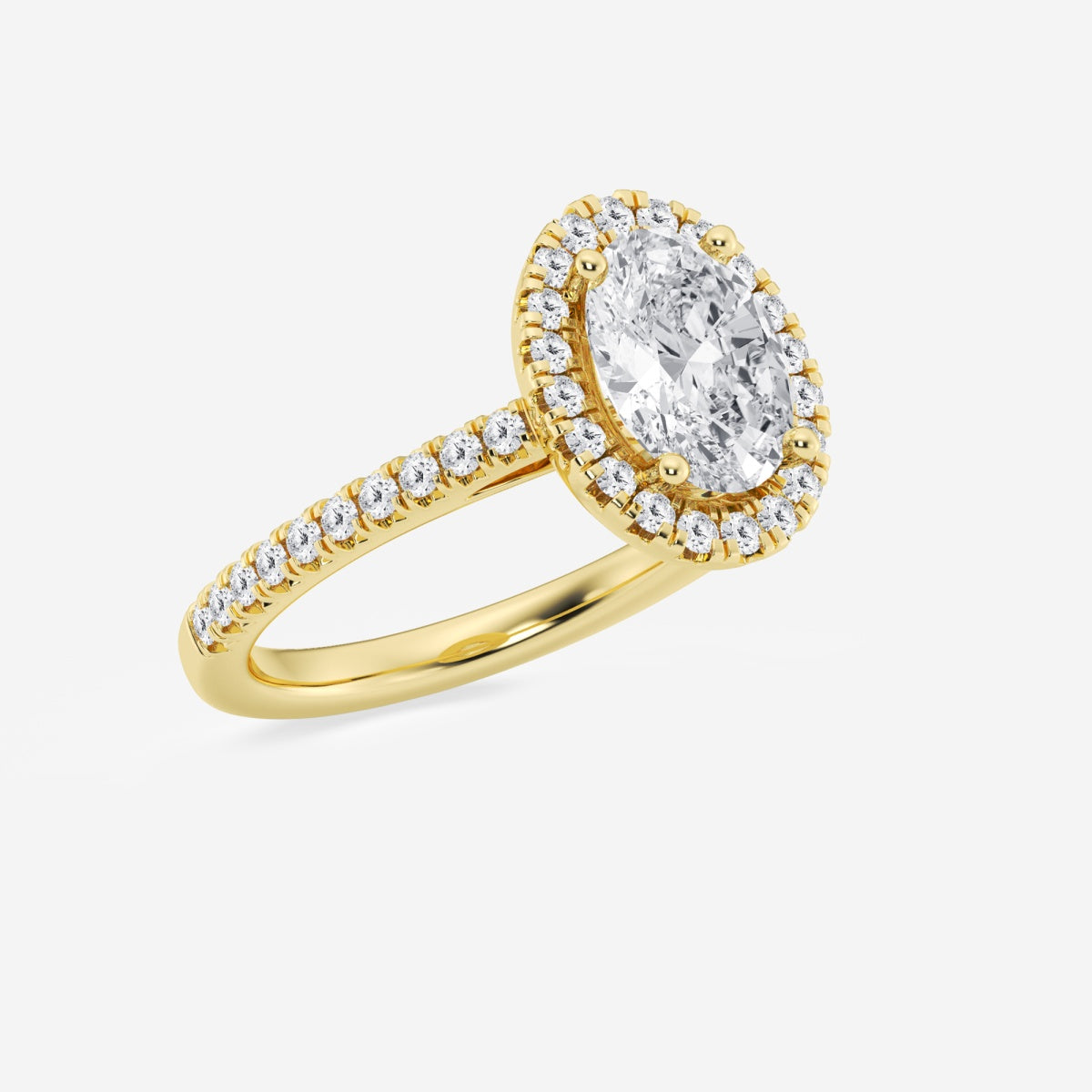 Savannah - French Pave Halo Engagement Ring