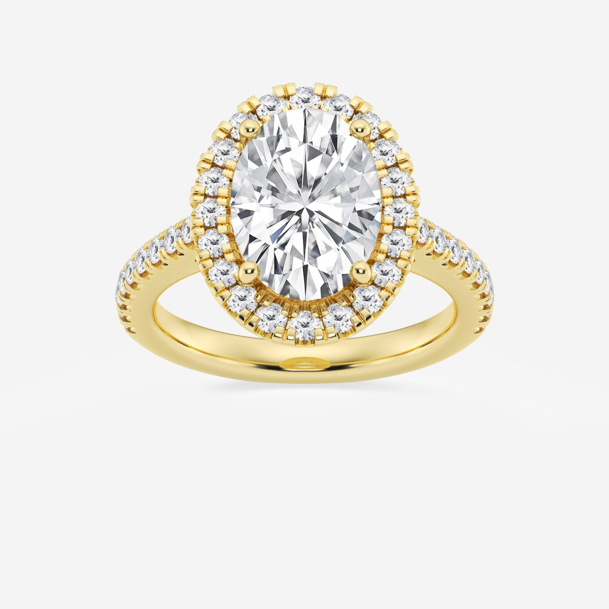 Savannah - French Pave Halo Engagement Ring