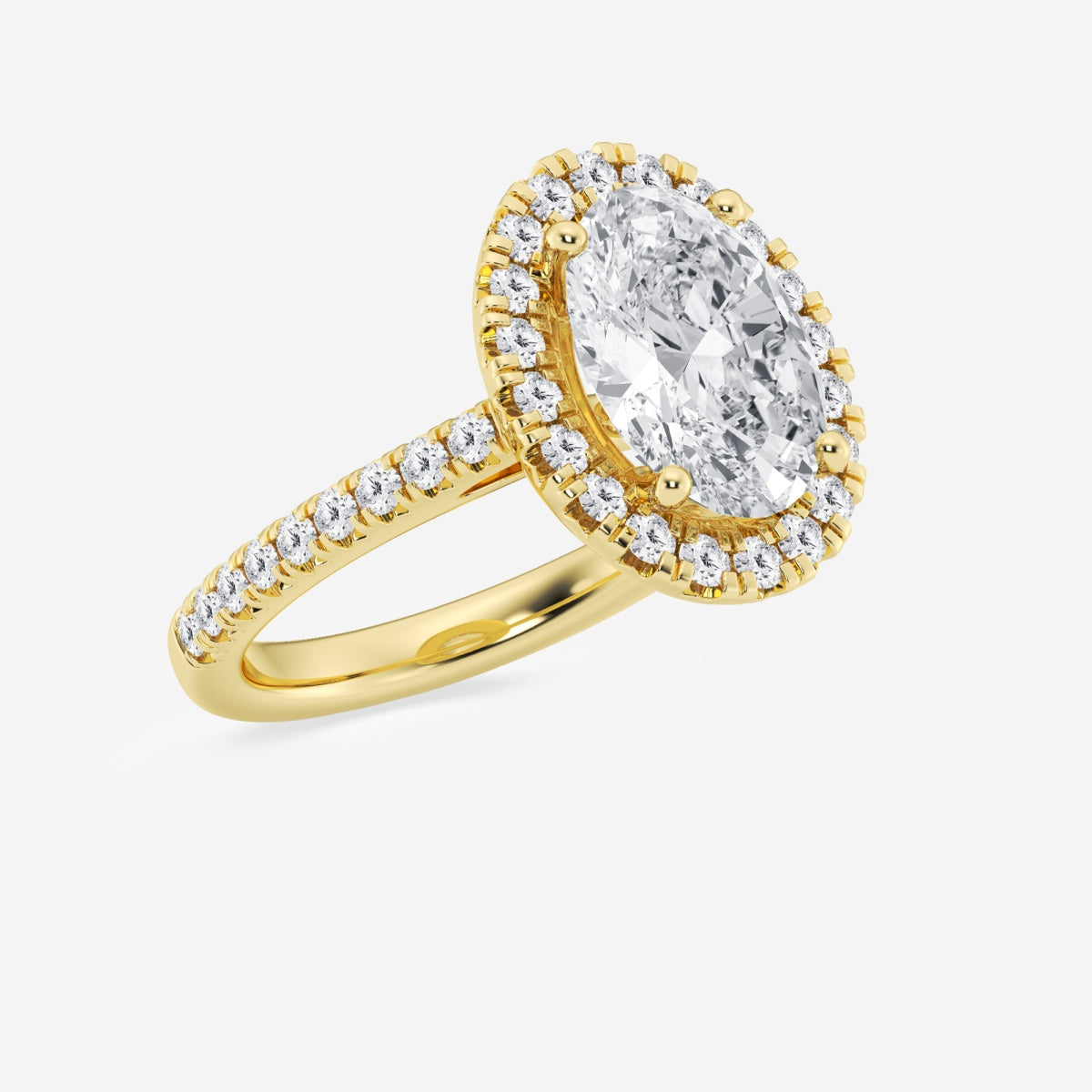 Savannah - French Pave Halo Engagement Ring