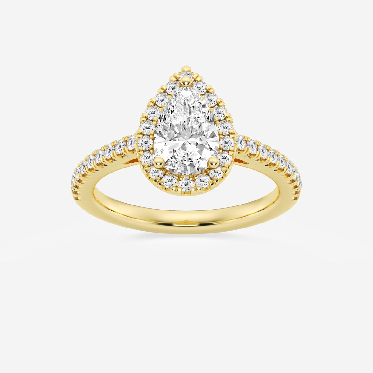 Savannah - French Pave Halo Engagement Ring