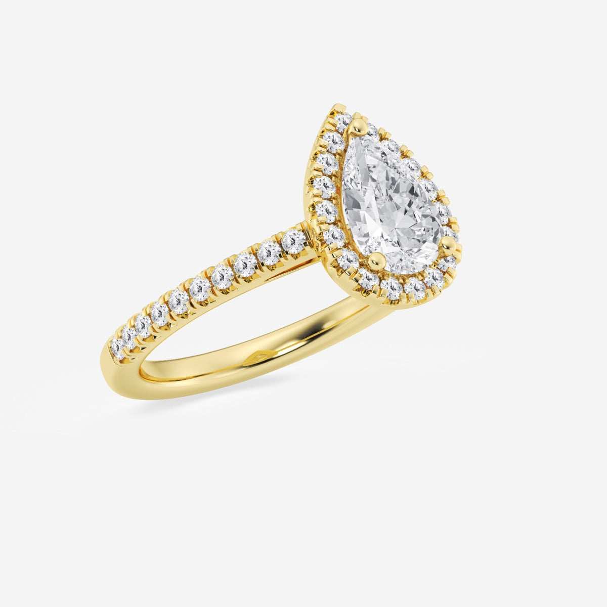 Savannah - French Pave Halo Engagement Ring