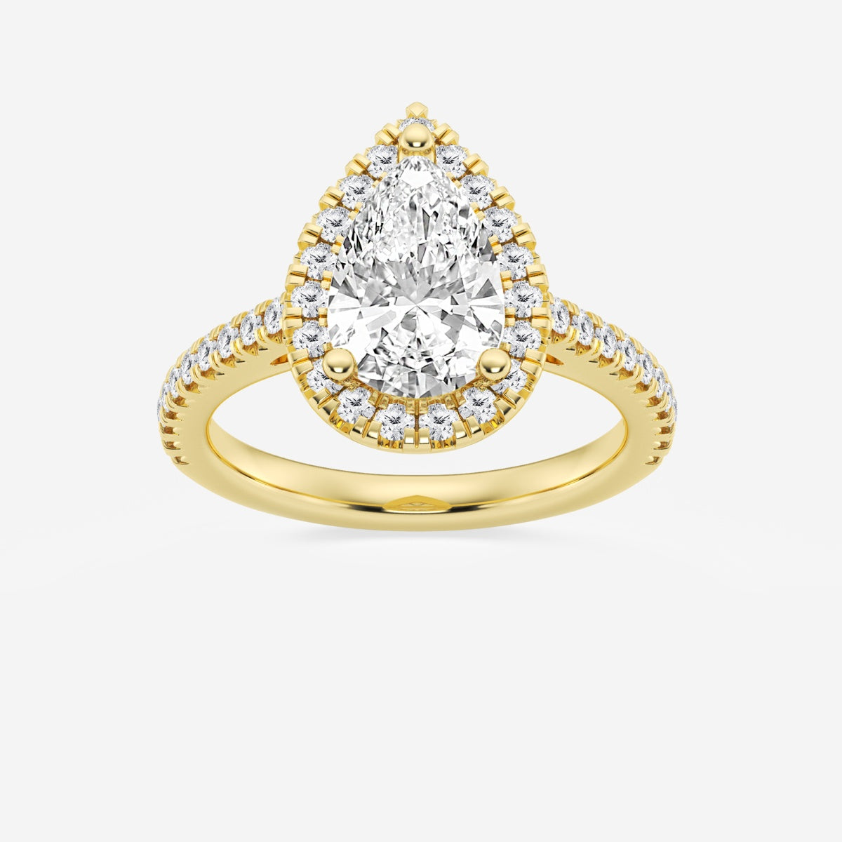 Savannah - French Pave Halo Engagement Ring