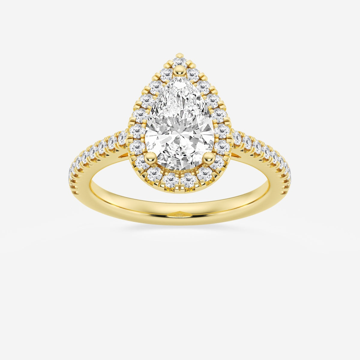 Savannah - French Pave Halo Engagement Ring