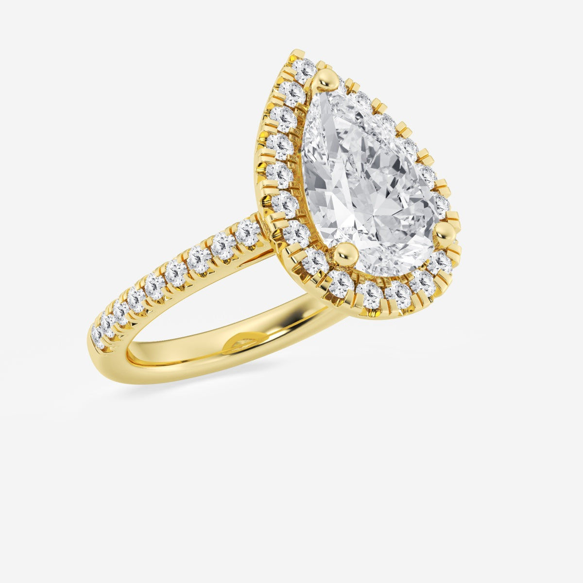 Savannah - French Pave Halo Engagement Ring