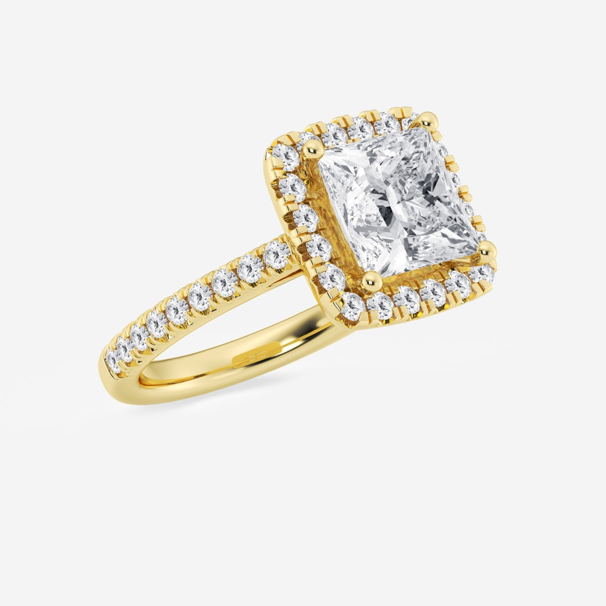 Savannah - French Pave Halo Engagement Ring