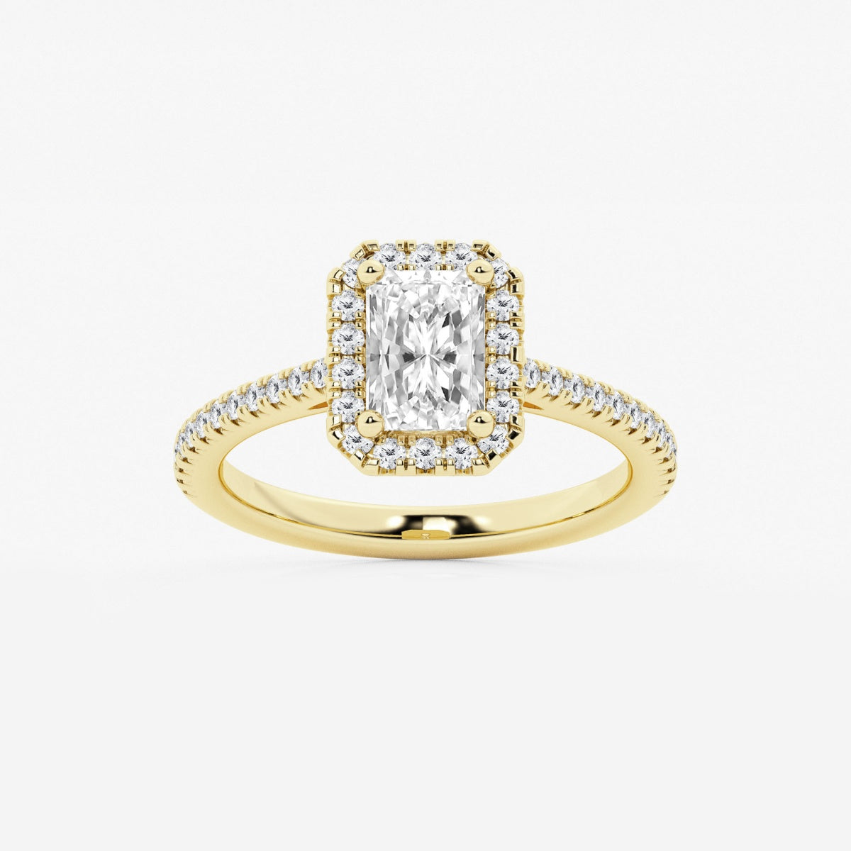 Savannah - French Pave Halo Engagement Ring