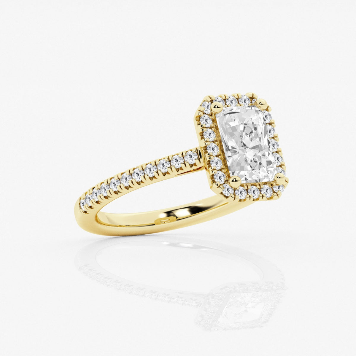 Savannah - French Pave Halo Engagement Ring