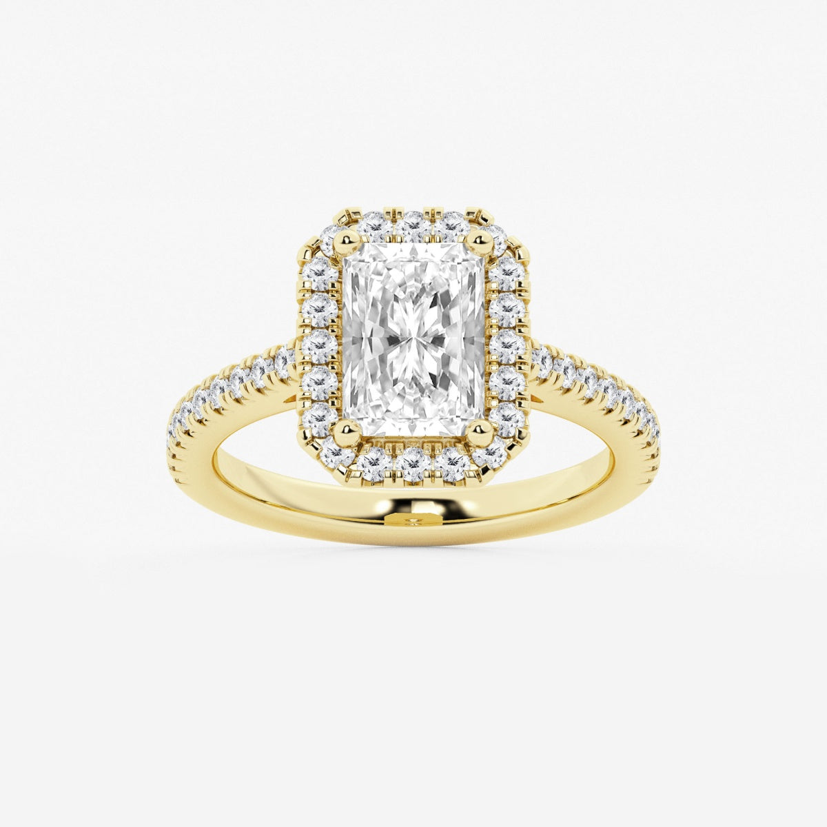 Savannah - French Pave Halo Engagement Ring