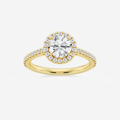 Savannah - French Pave Halo Engagement Ring