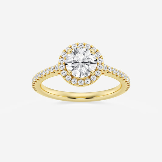 Savannah - French Pave Halo Engagement Ring