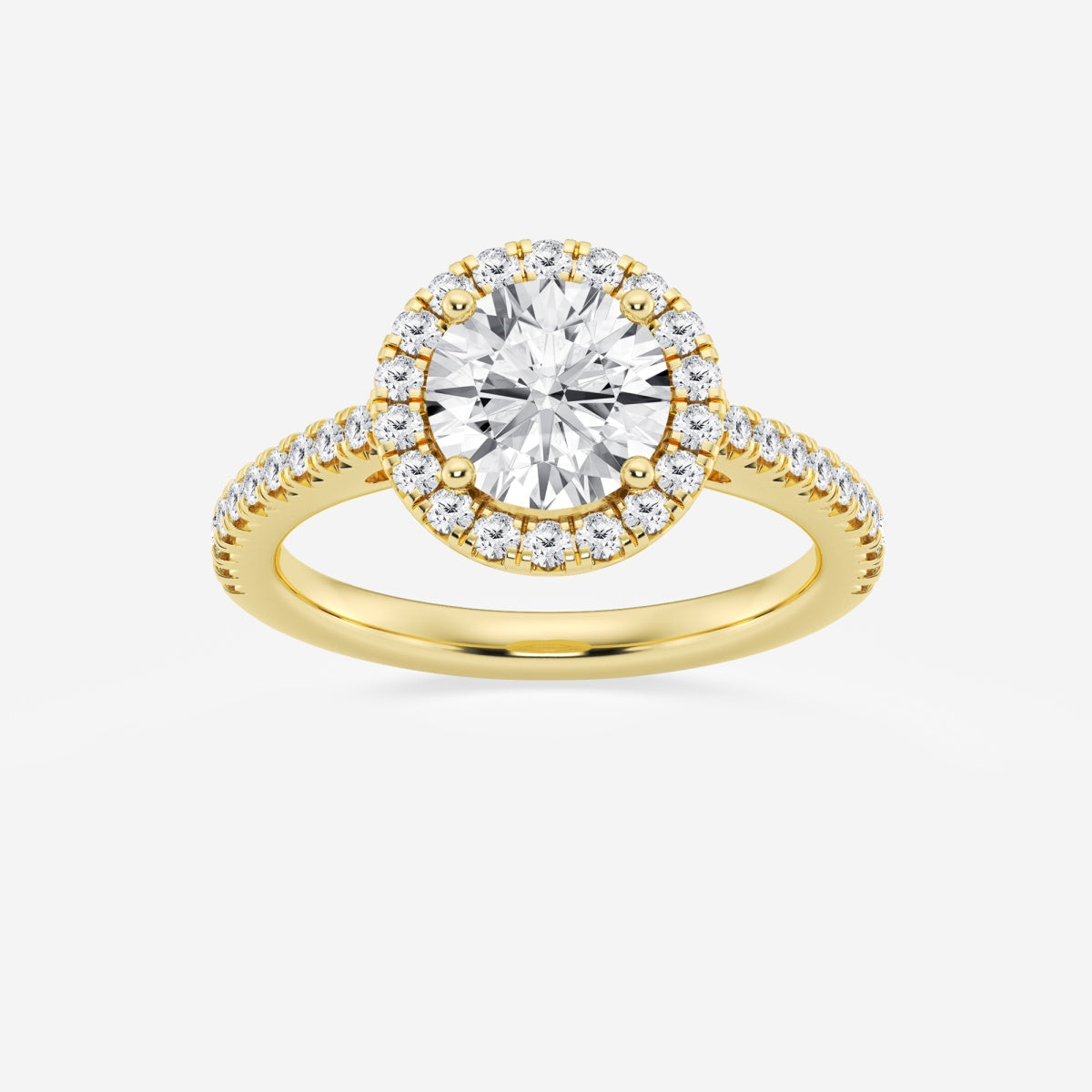 Savannah - French Pave Halo Engagement Ring