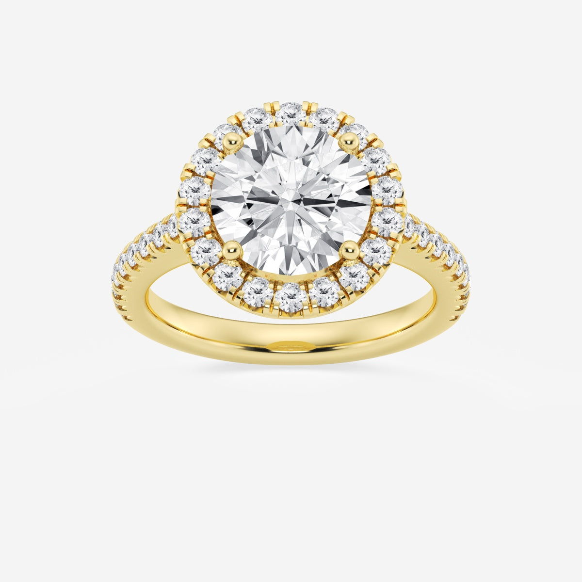 Savannah - French Pave Halo Engagement Ring