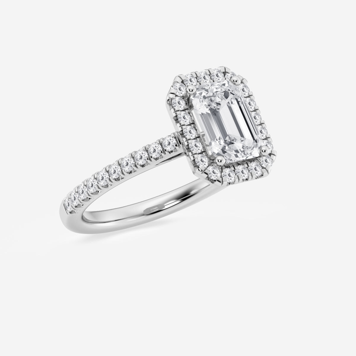 Savannah - French Pave Halo Engagement Ring