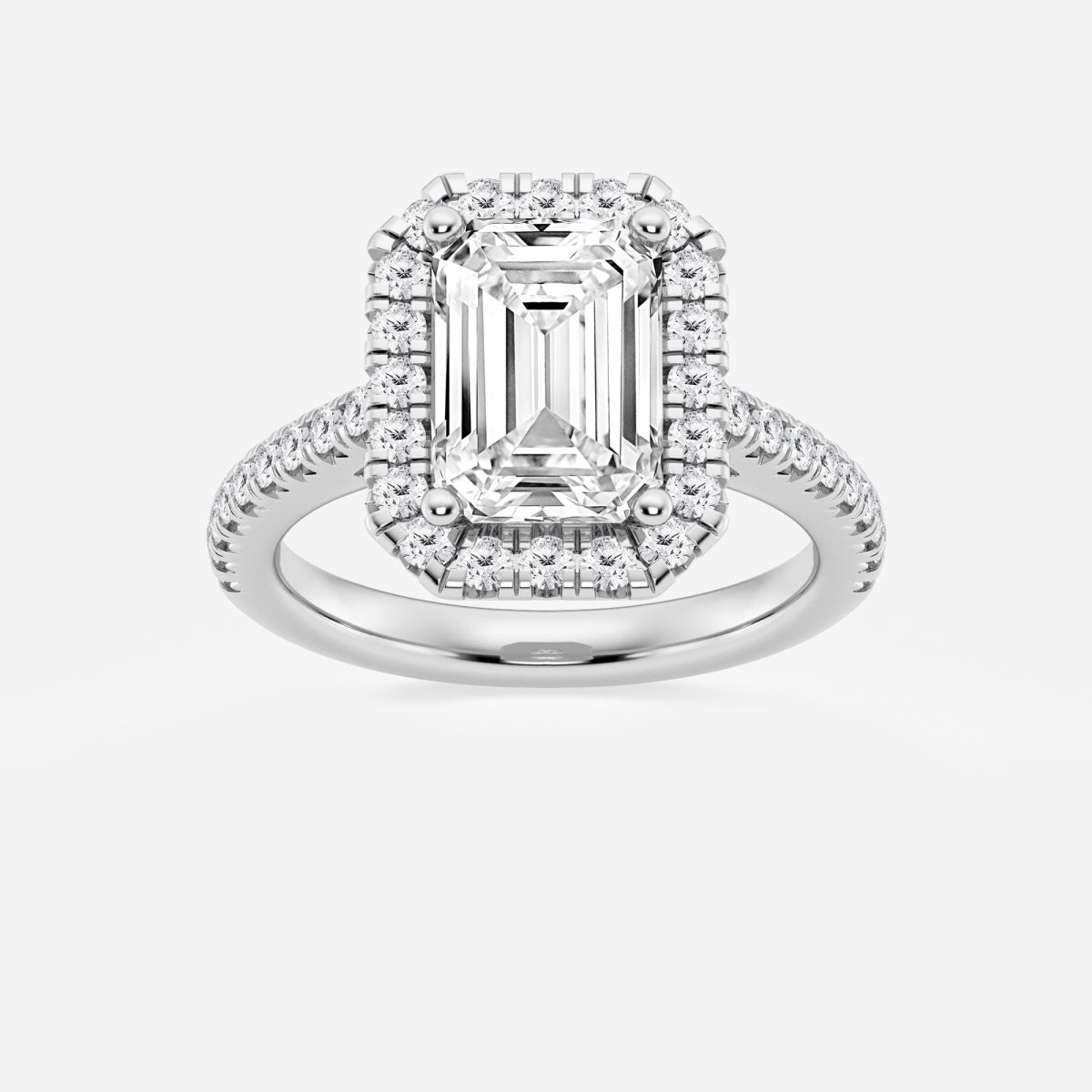 Savannah - French Pave Halo Engagement Ring