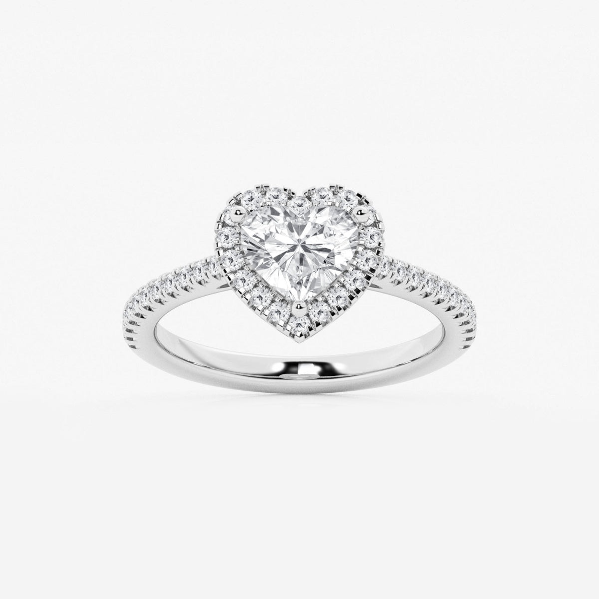 Savannah - French Pave Halo Engagement Ring