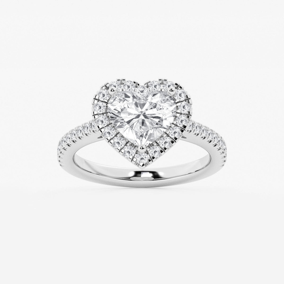 Savannah - French Pave Halo Engagement Ring