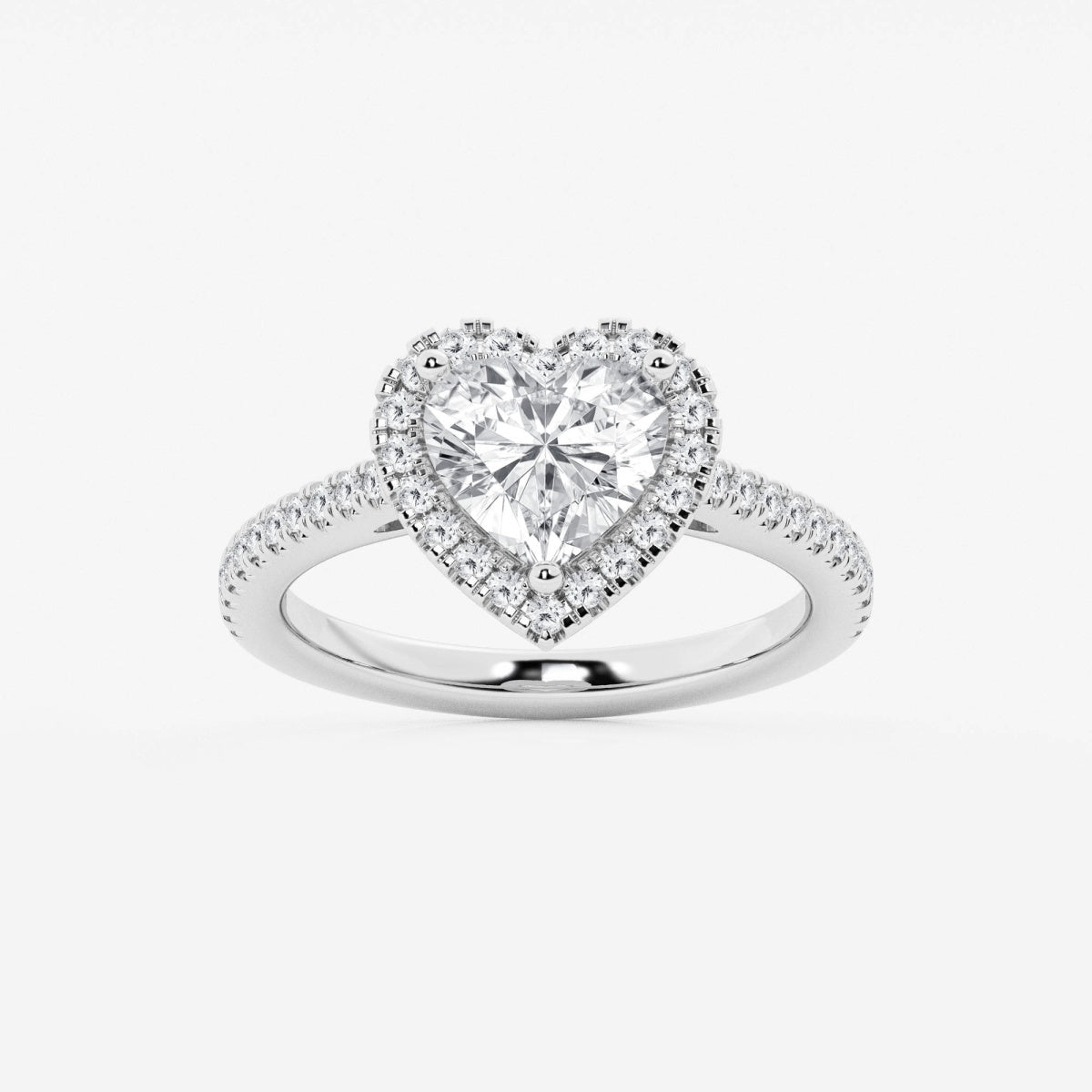 Savannah - French Pave Halo Engagement Ring