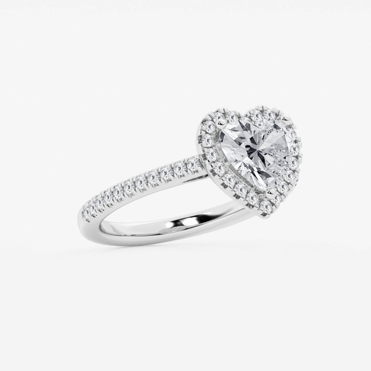 Savannah - French Pave Halo Engagement Ring