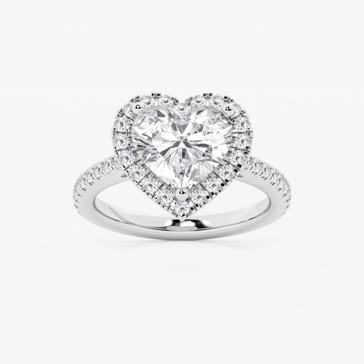 Savannah - French Pave Halo Engagement Ring