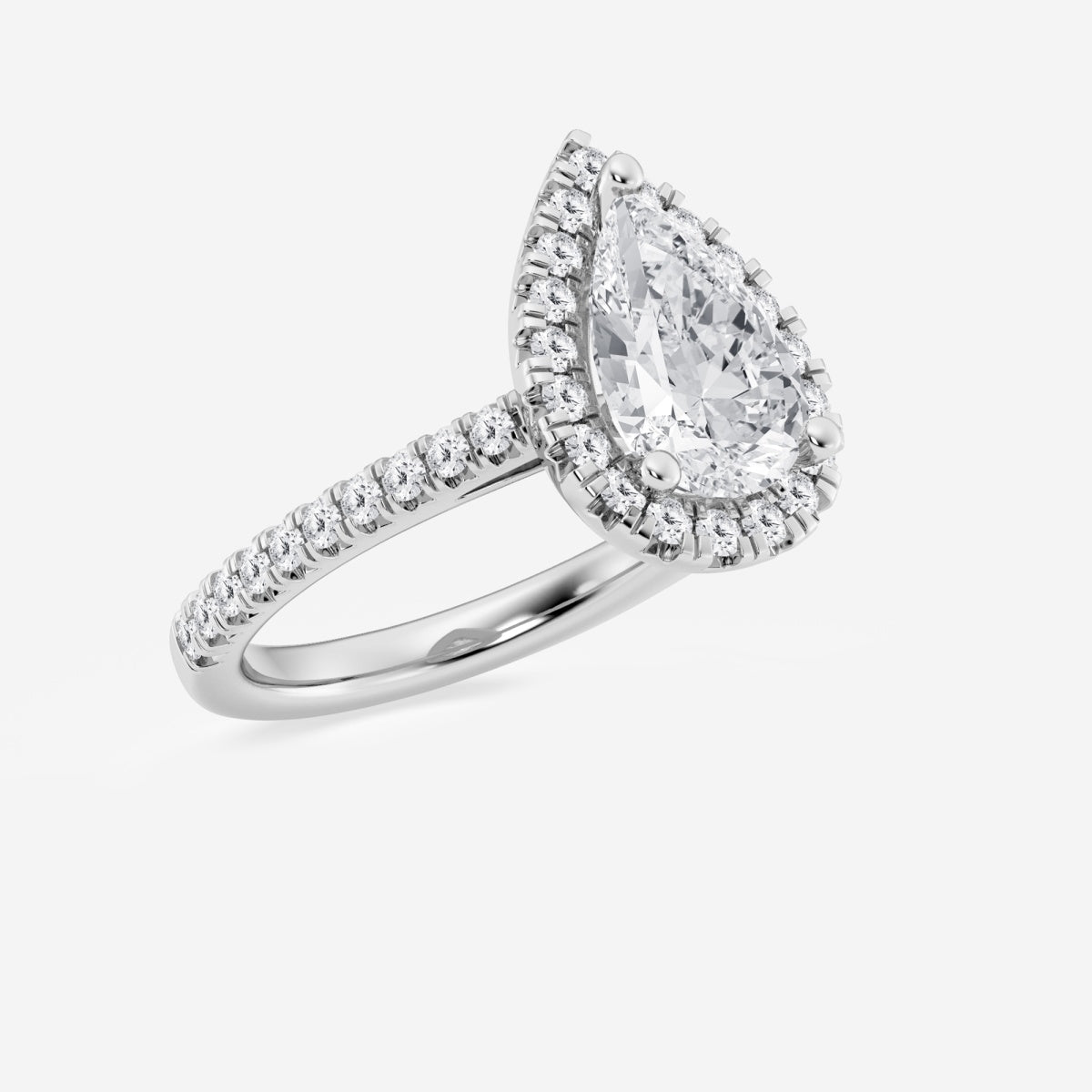 Savannah - French Pave Halo Engagement Ring