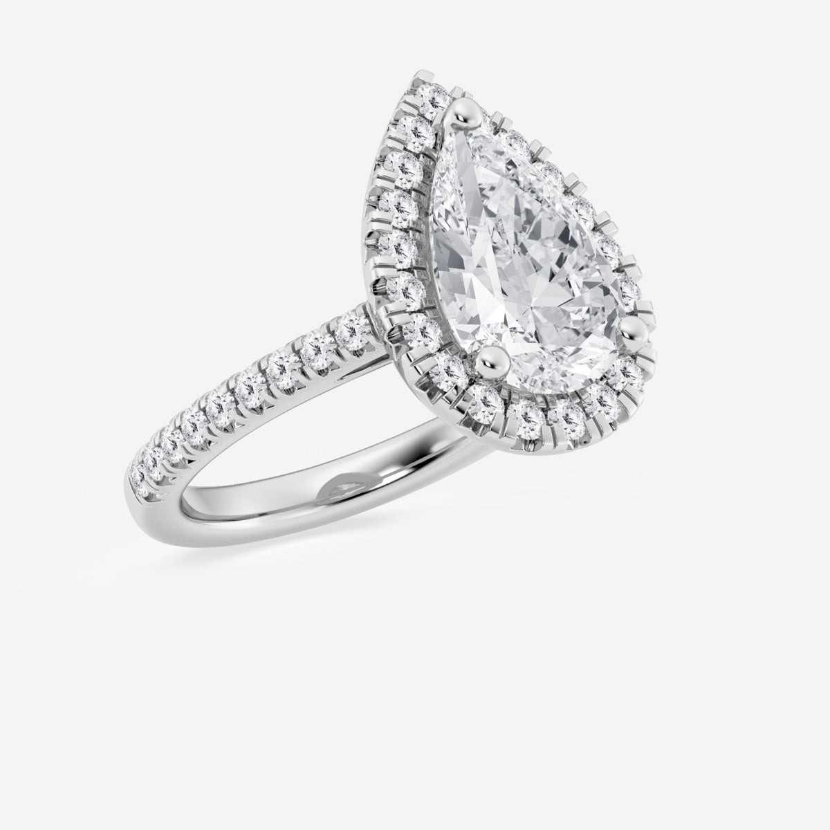 Savannah - French Pave Halo Engagement Ring