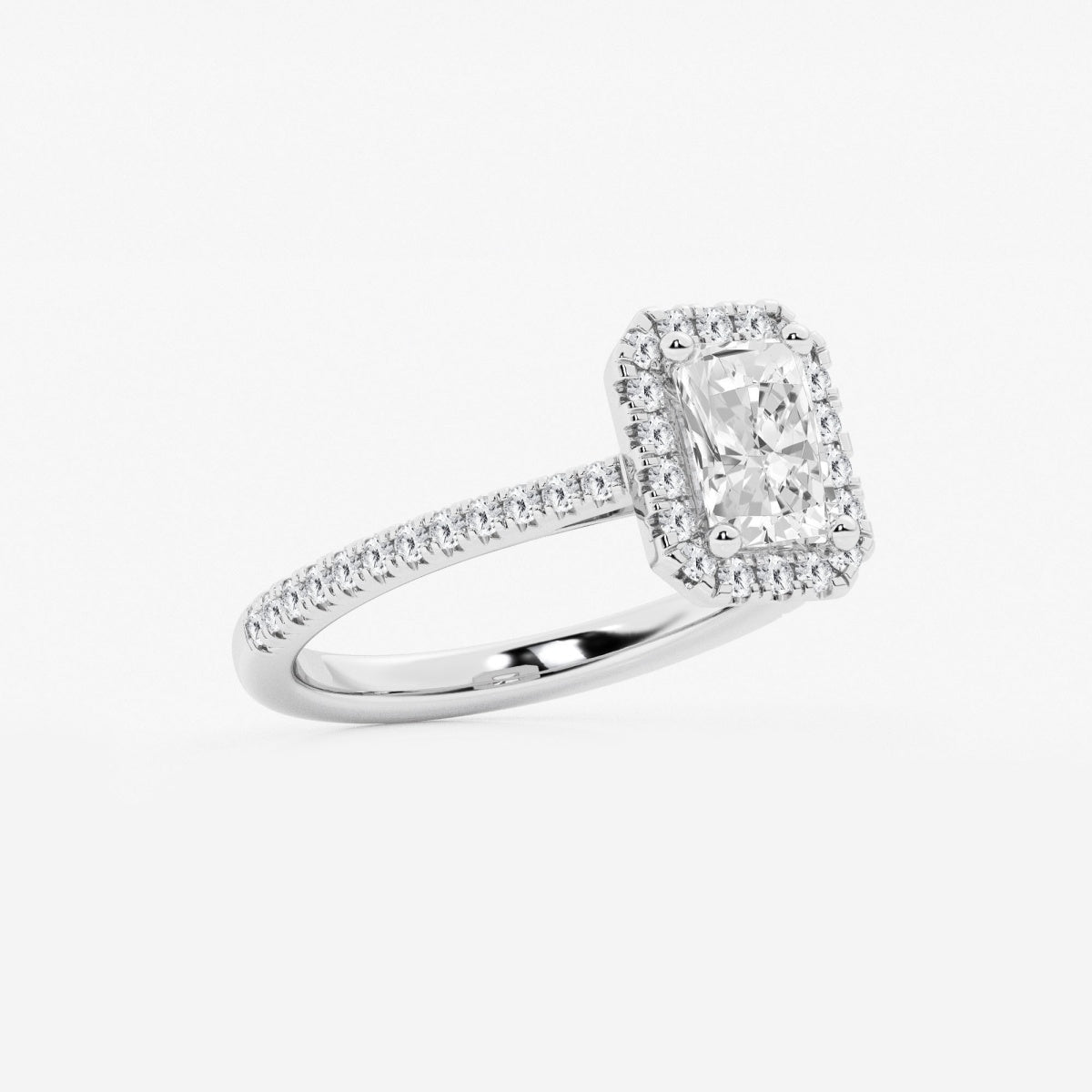 Savannah - French Pave Halo Engagement Ring