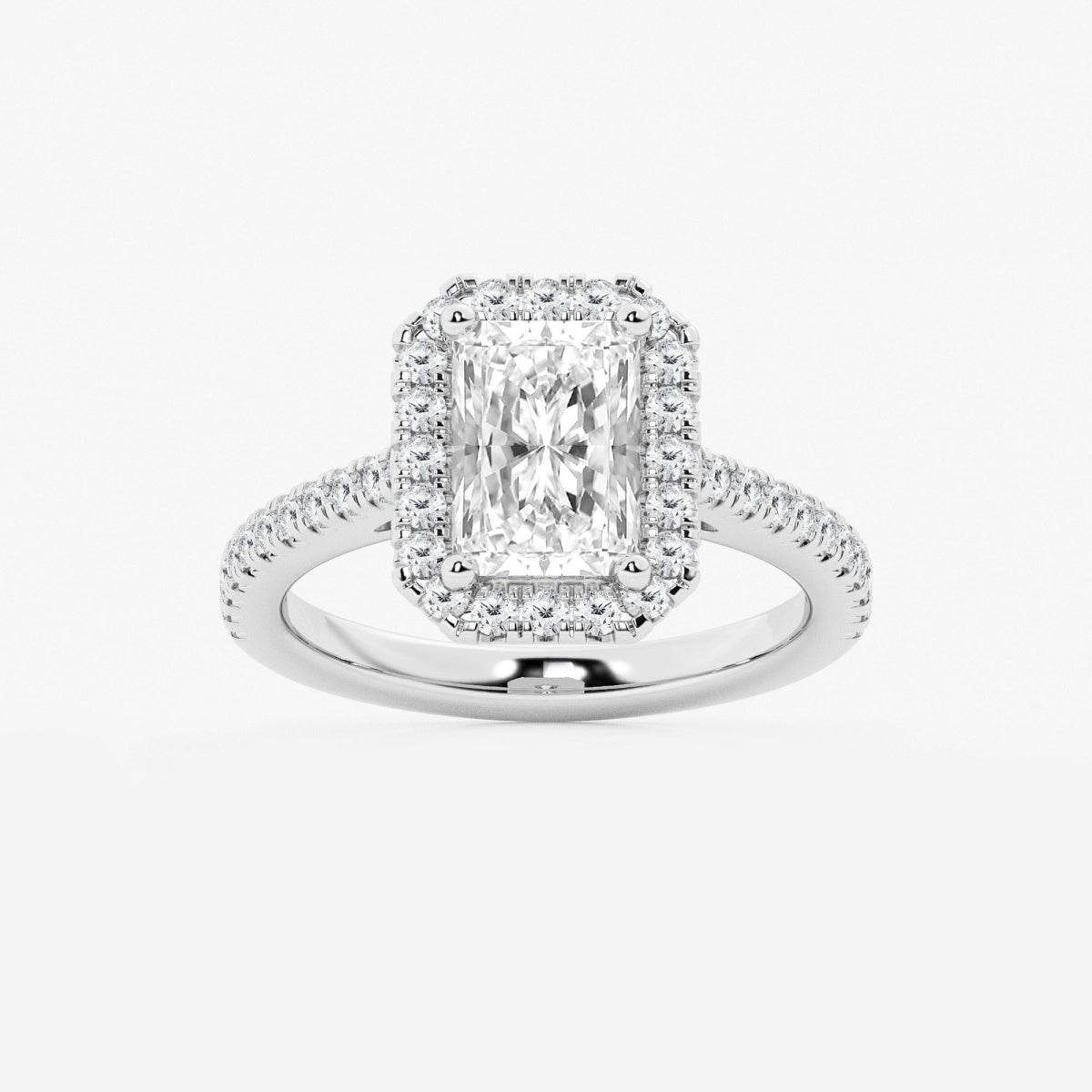 Savannah - French Pave Halo Engagement Ring