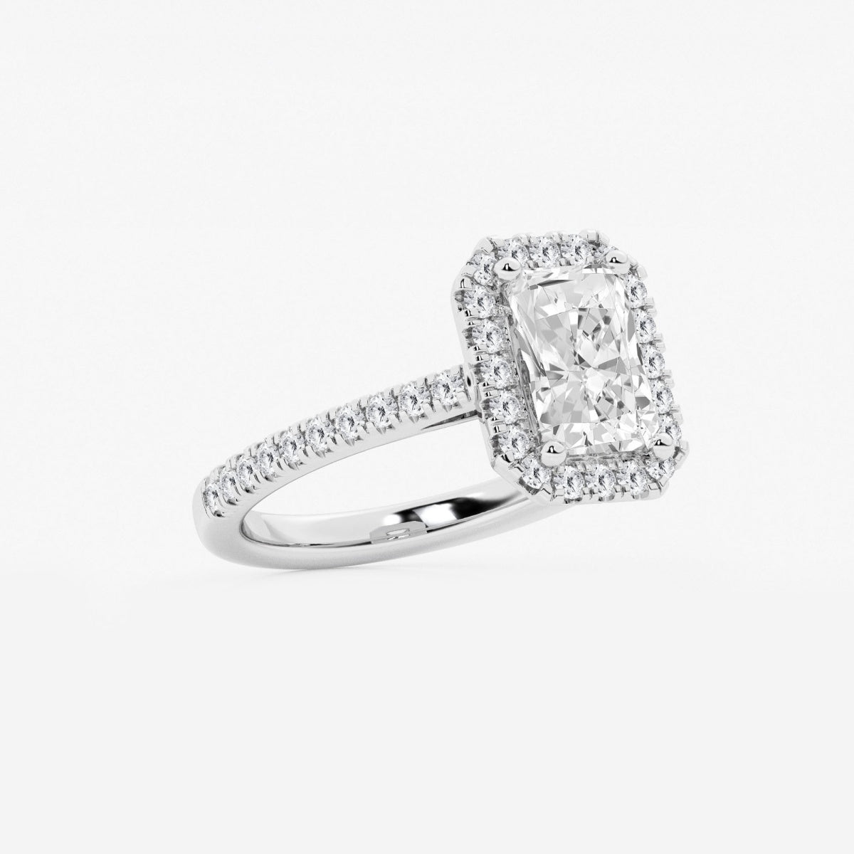 Savannah - French Pave Halo Engagement Ring