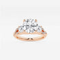 Seraphina - Swirl Side Stones Engagement Ring