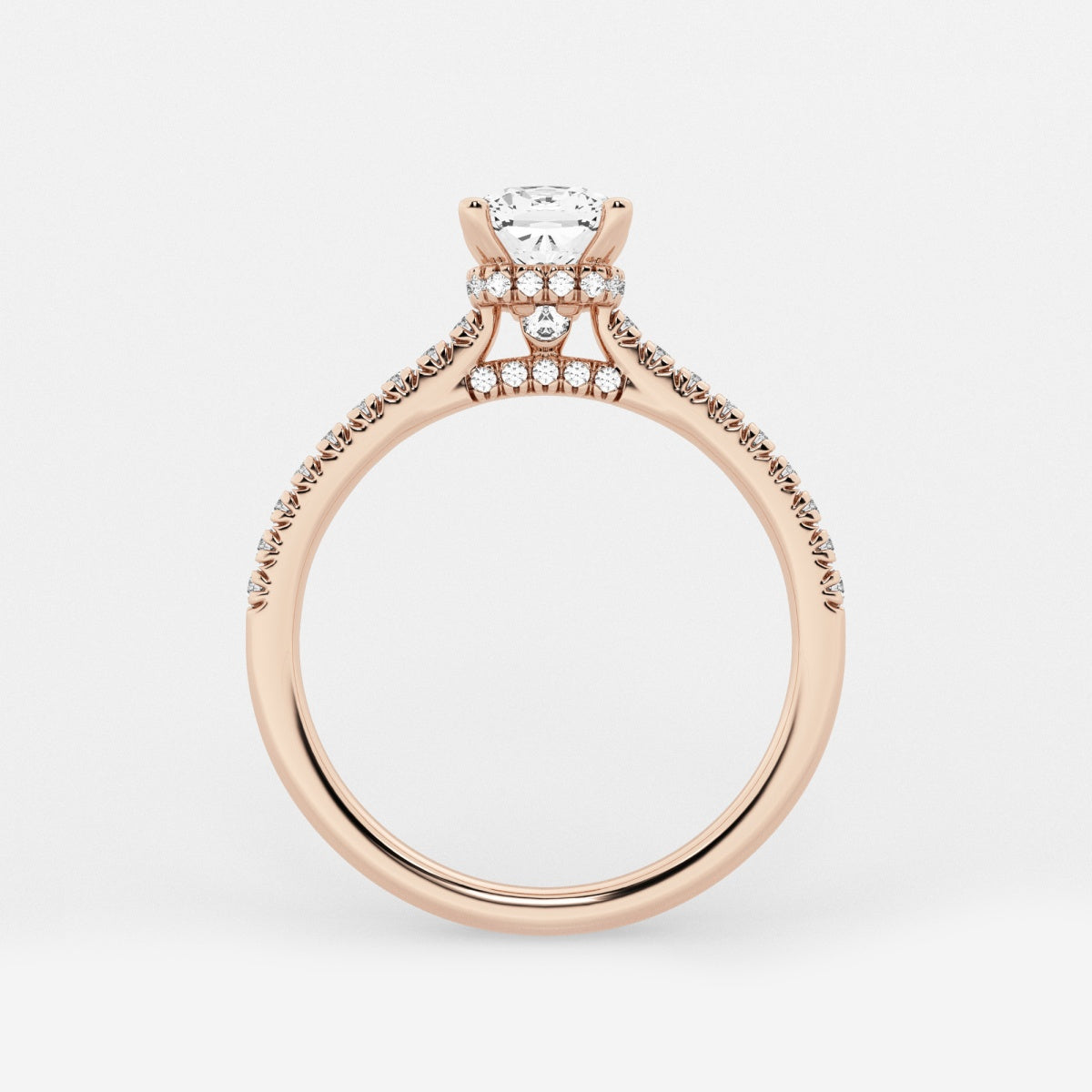 Sienna - Hidden Halo Design Engagement Ring