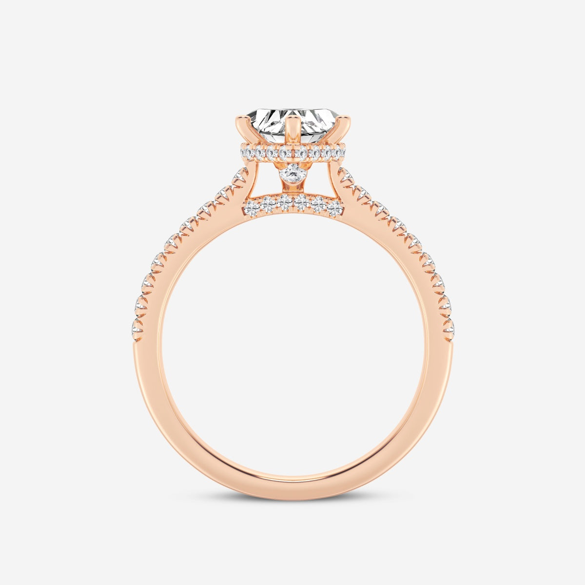 Sienna - Hidden Halo Design Engagement Ring