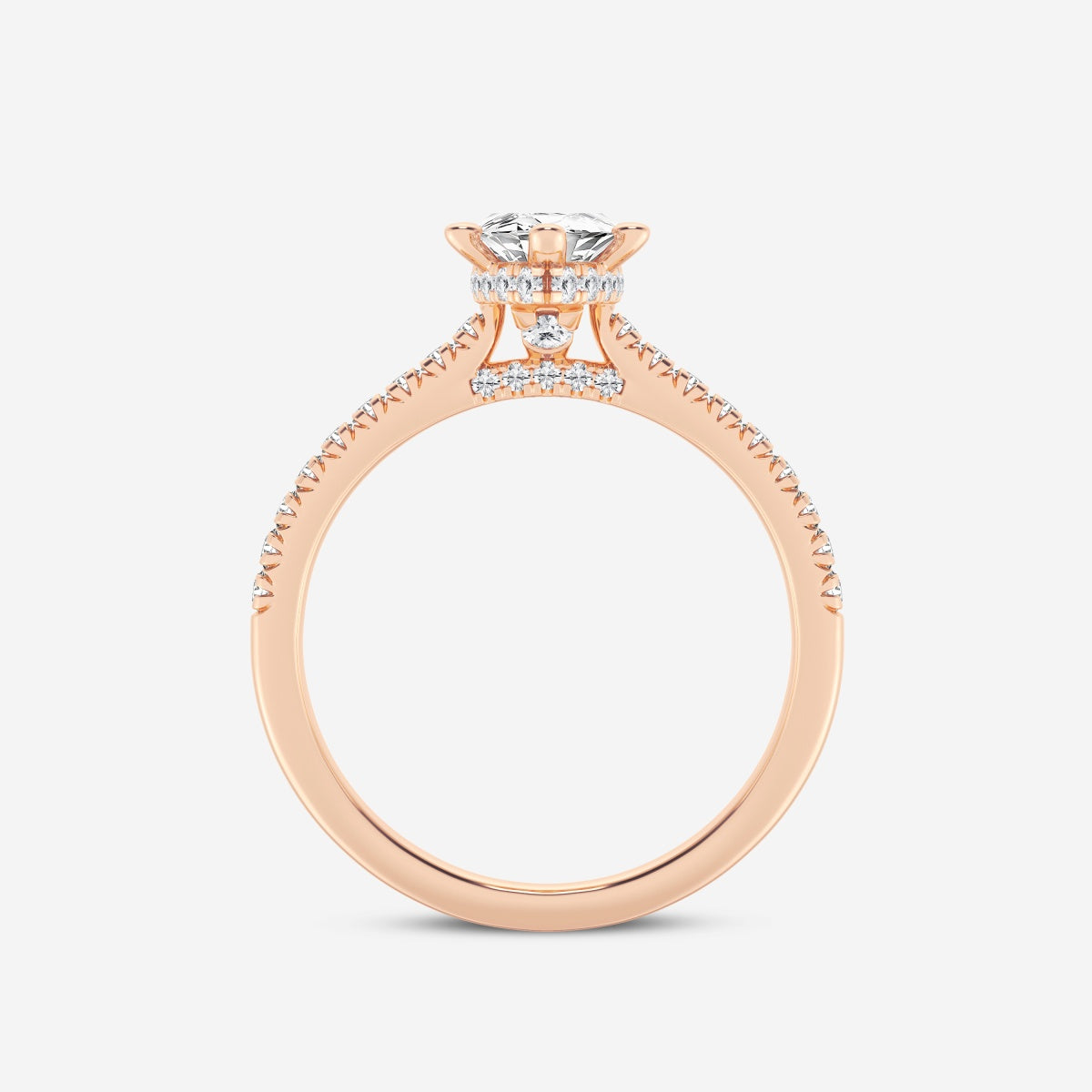 Sienna - Hidden Halo Design Engagement Ring