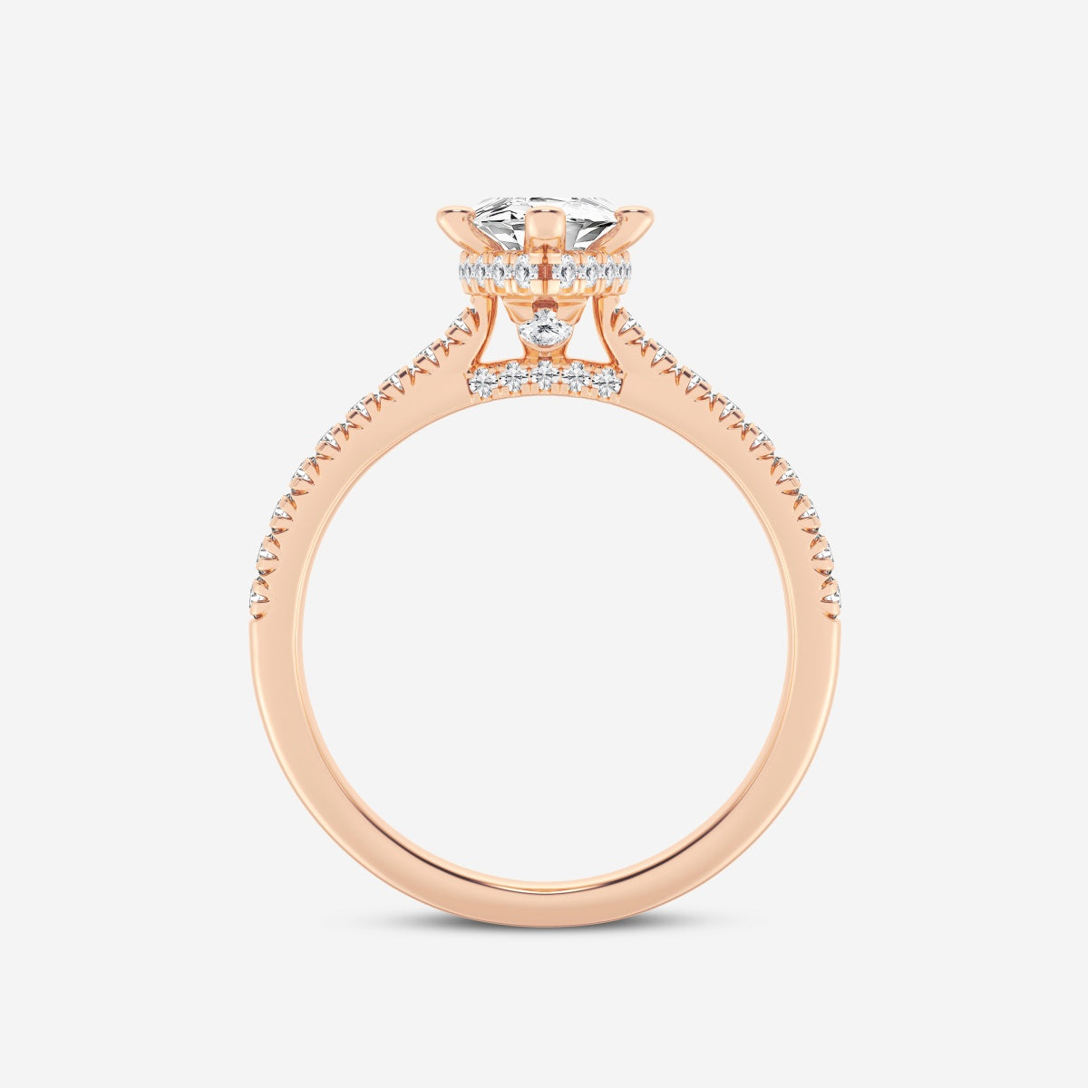 Sienna - Hidden Halo Design Engagement Ring