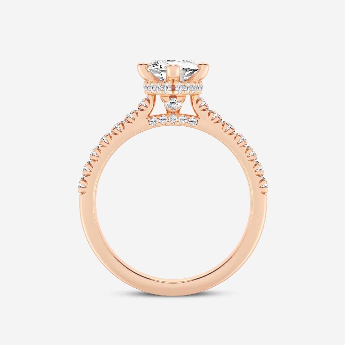 Sienna - Hidden Halo Design Engagement Ring