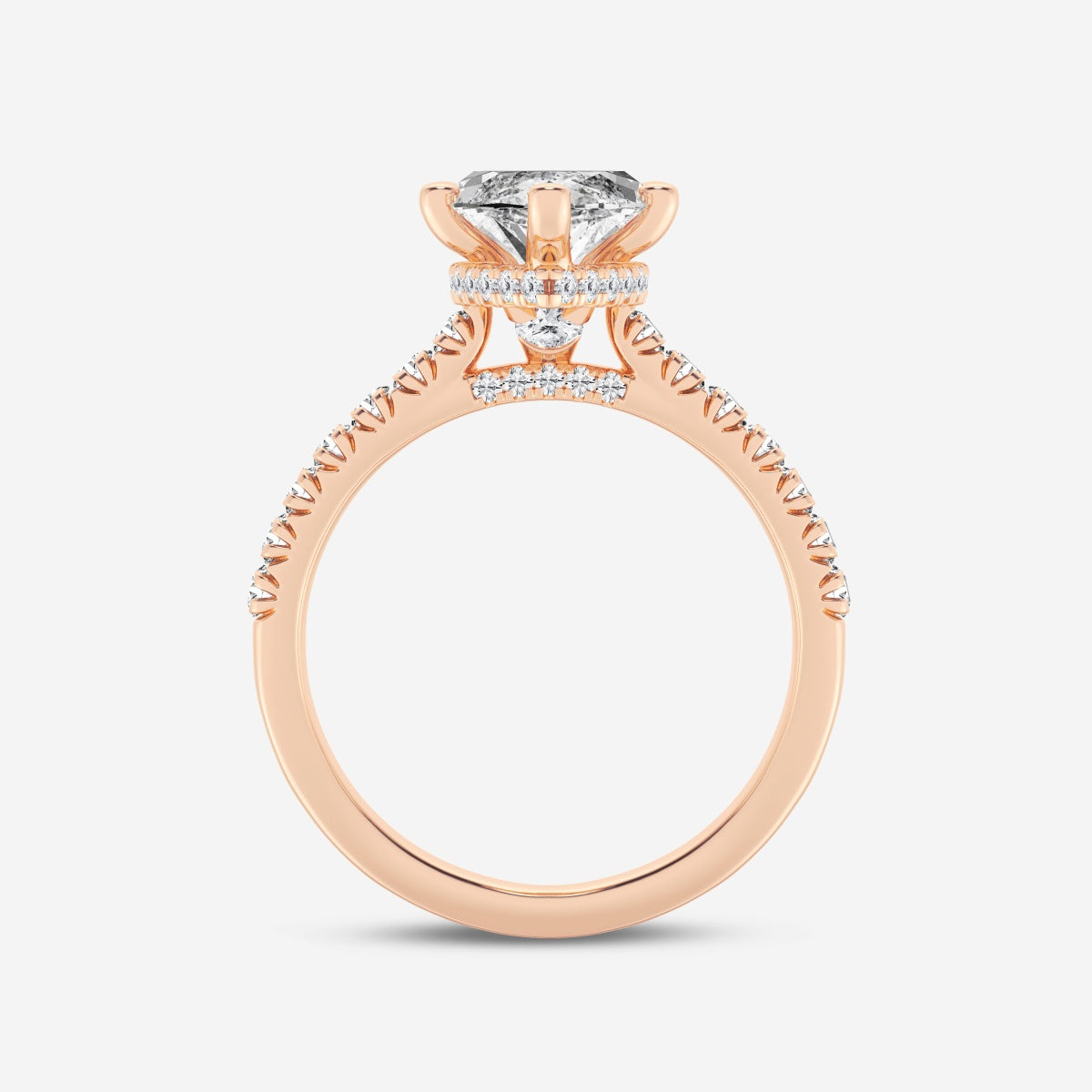 Sienna - Hidden Halo Design Engagement Ring