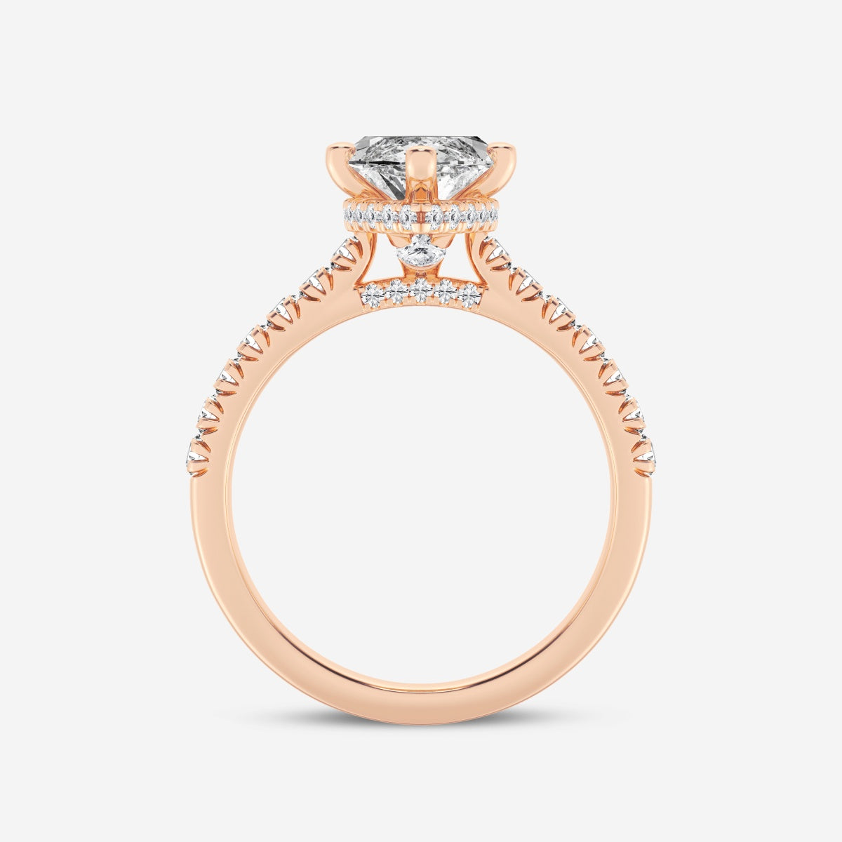 Sienna - Hidden Halo Design Engagement Ring