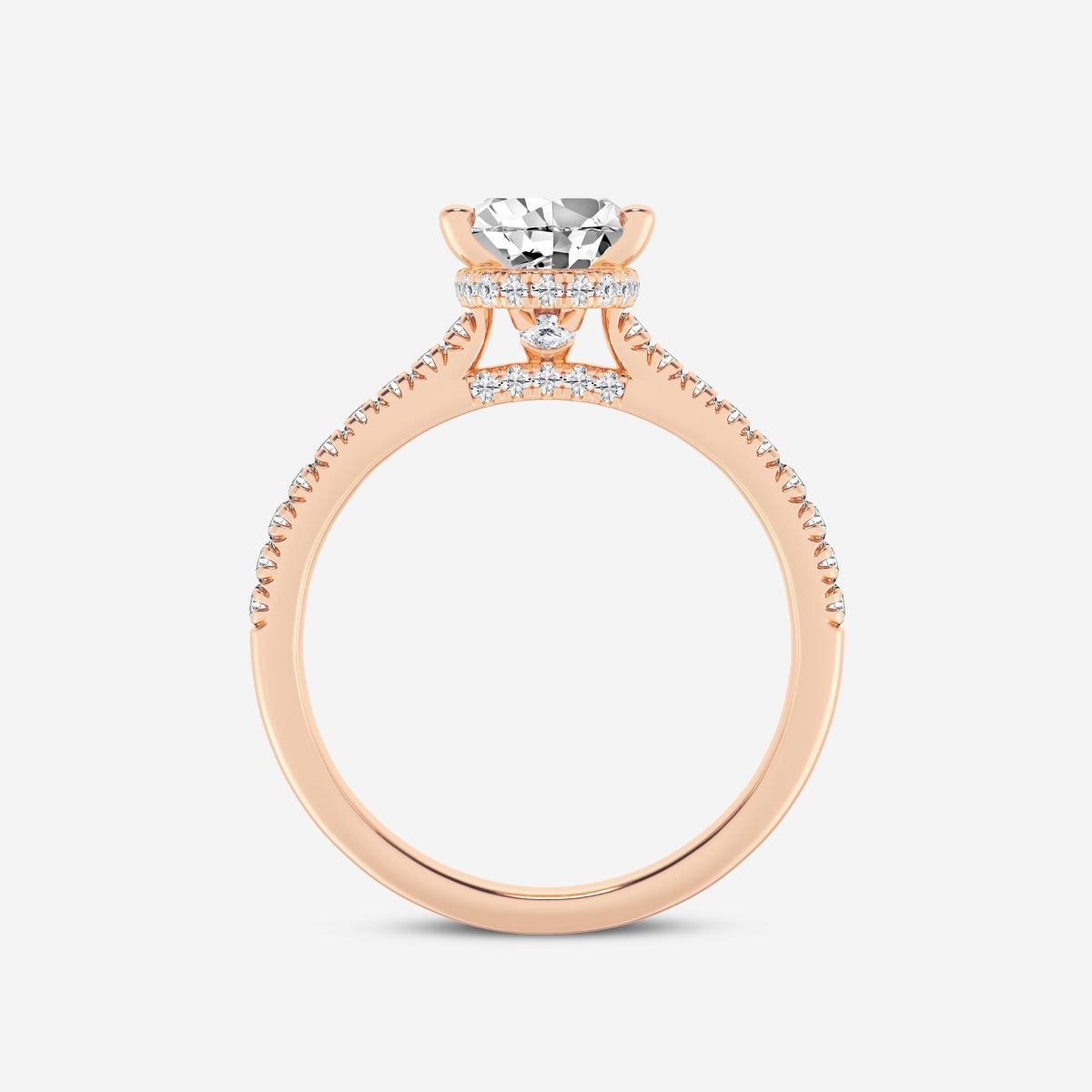 Sienna - Hidden Halo Design Engagement Ring