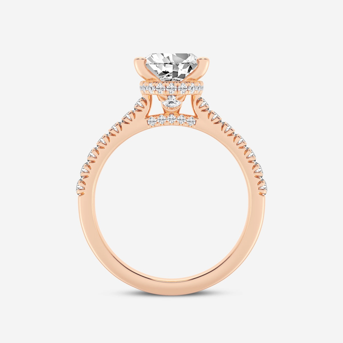 Sienna - Hidden Halo Design Engagement Ring