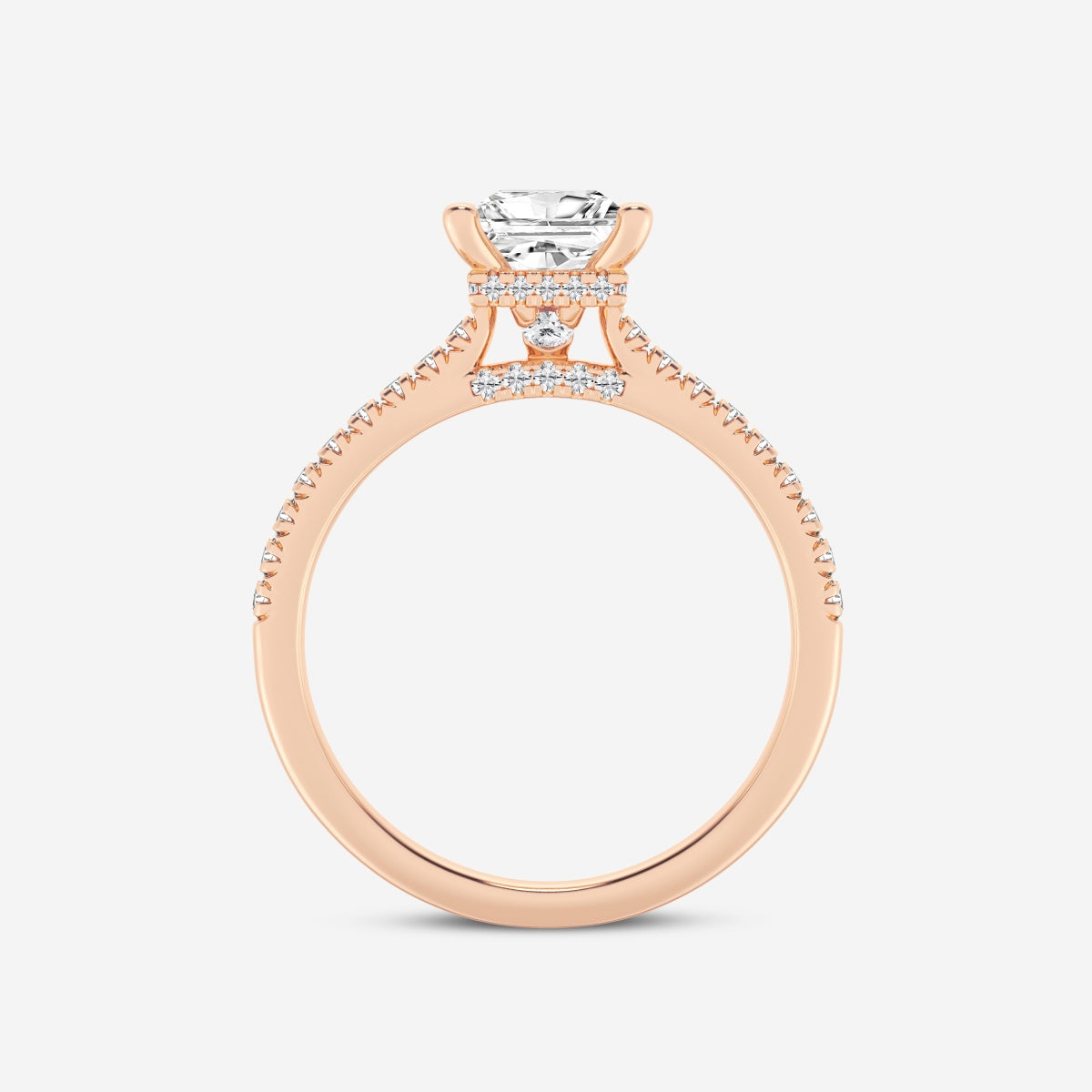 Sienna - Hidden Halo Design Engagement Ring