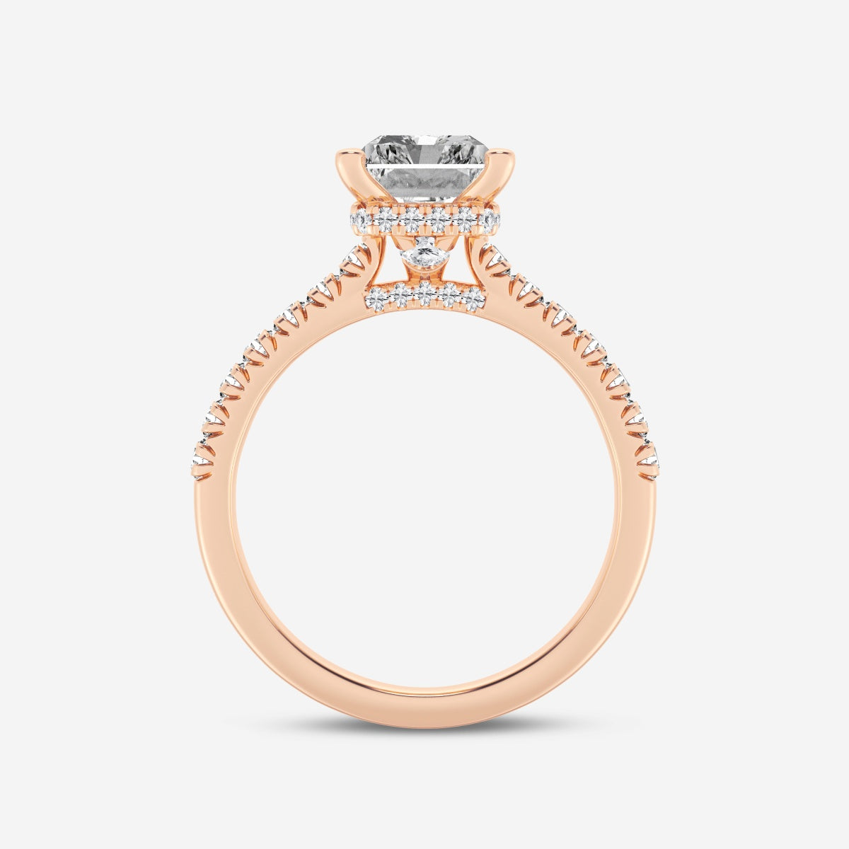 Sienna - Hidden Halo Design Engagement Ring