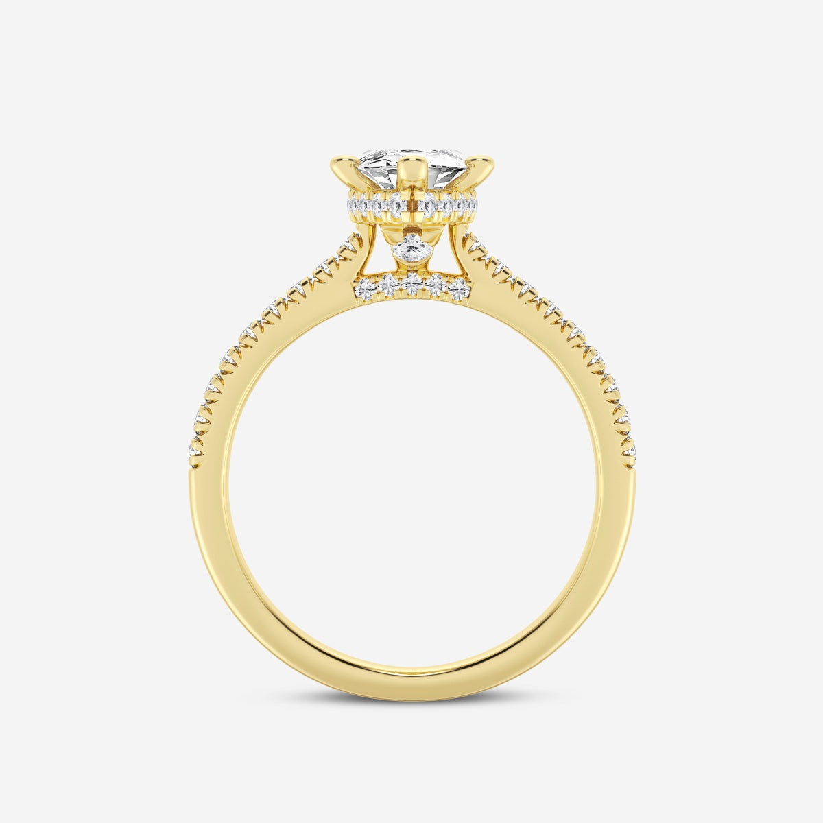 Sienna - Hidden Halo Design Engagement Ring