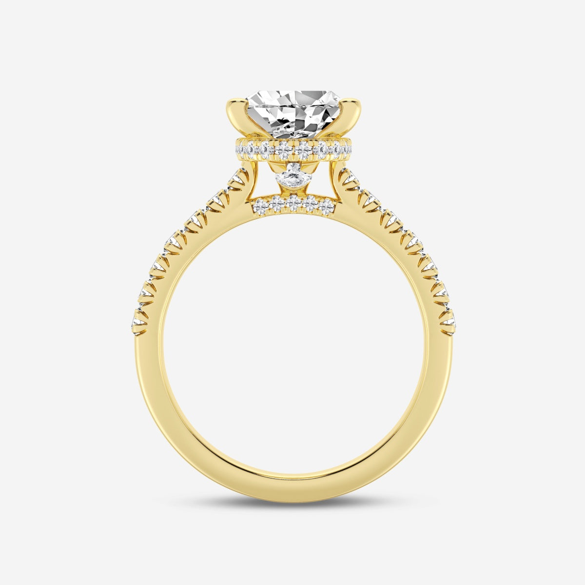 Sienna - Hidden Halo Design Engagement Ring