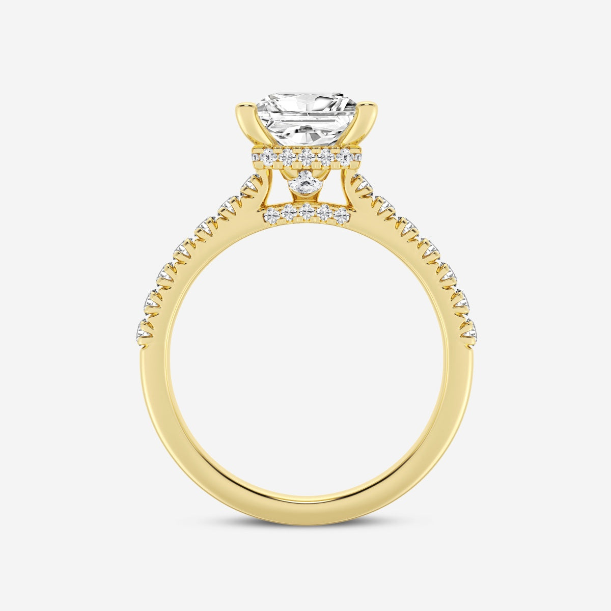 Sienna - Hidden Halo Design Engagement Ring