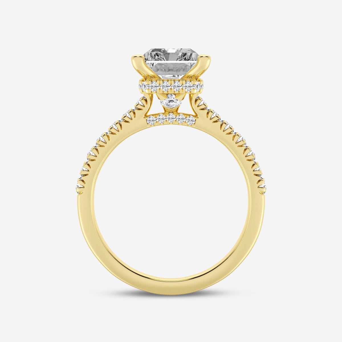 Sienna - Hidden Halo Design Engagement Ring