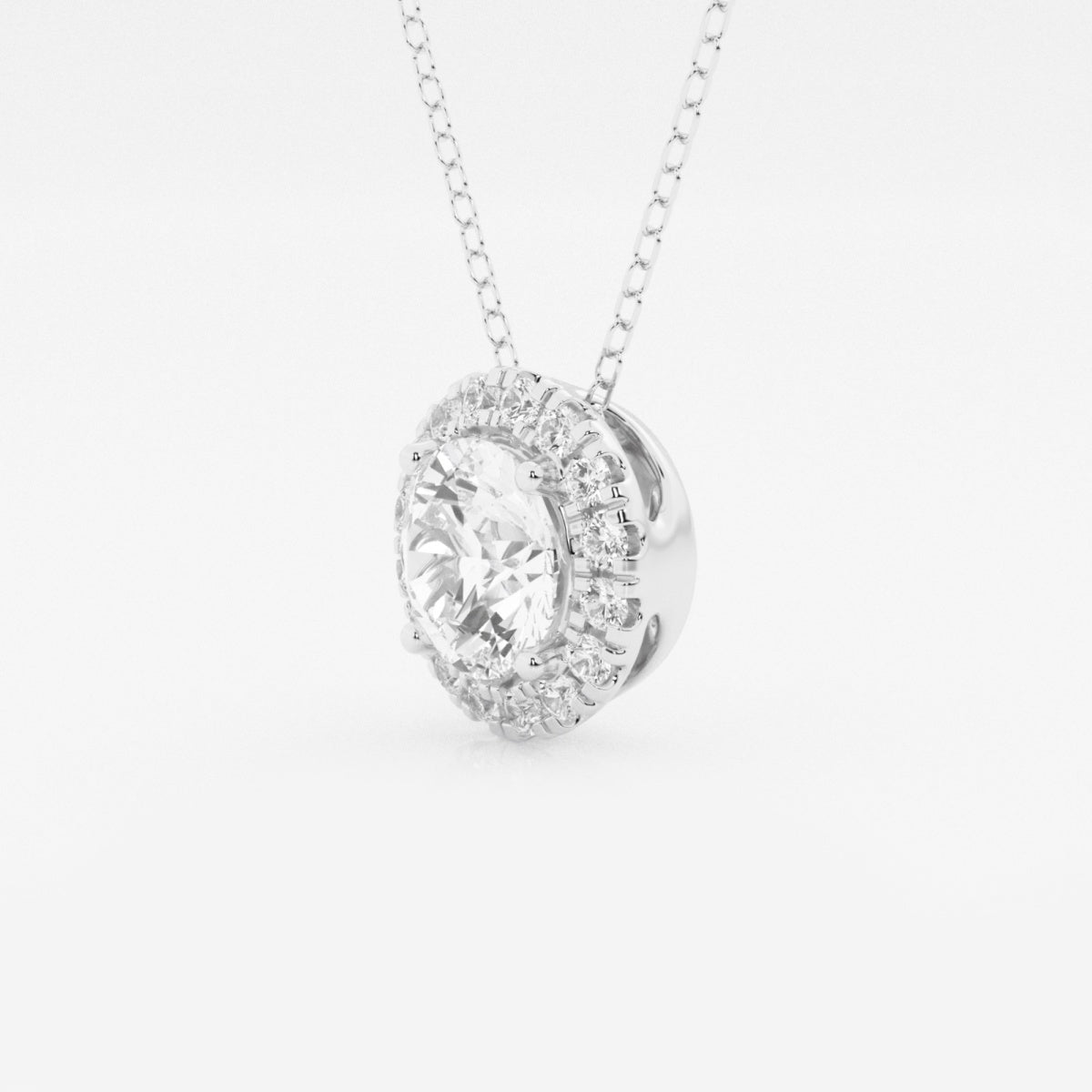 Sienna - Refined Halo Pendant Necklaces