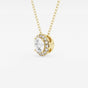 Sienna - Refined Halo Pendant Necklaces