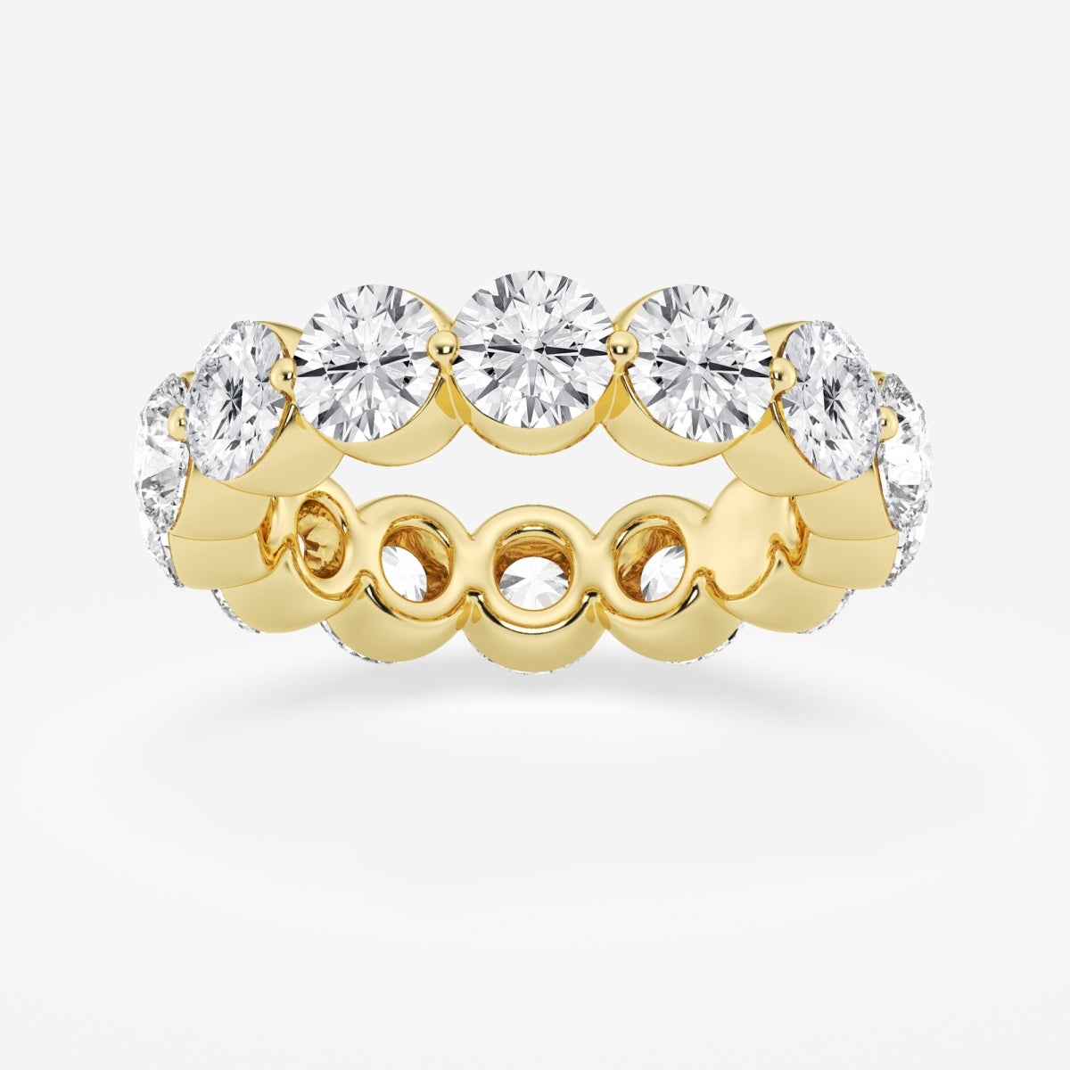 Sophia - Floating Eternity Band Wedding Ring