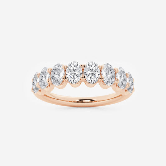 Sophia - Graceful Oval Design Wedding Ring