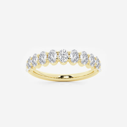 Sophia - Graceful Oval Design Wedding Ring